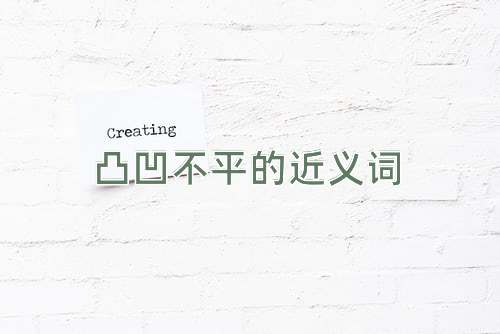 凸凹不平的近义词