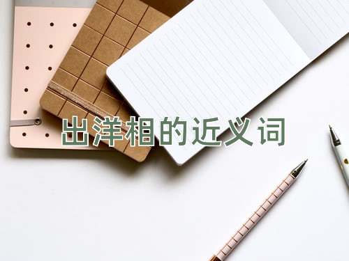 出洋相的近义词