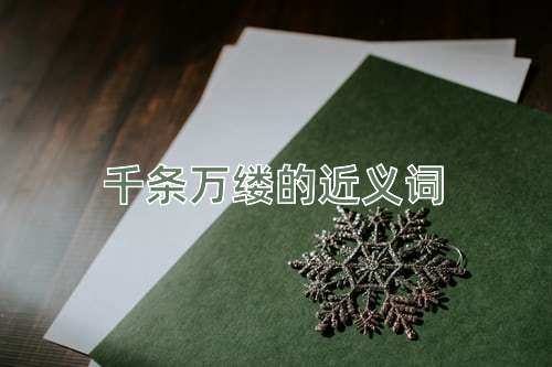 千条万缕的近义词