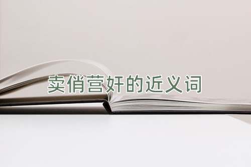 卖俏营奸的近义词