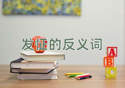 发怔的反义词