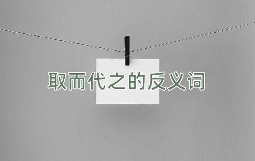 取而代之的反义词