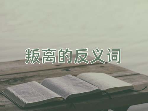 叛离的反义词