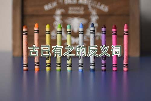 古已有之的反义词