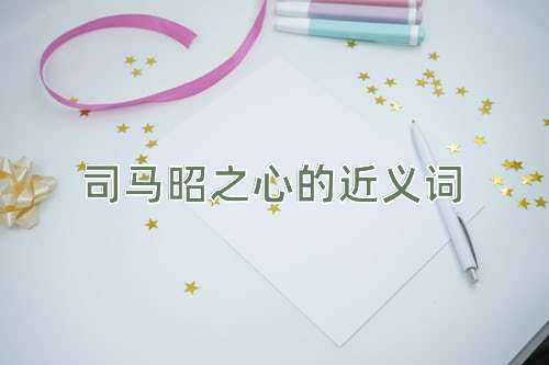 司马昭之心的近义词