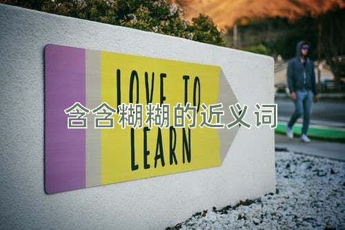 含含糊糊的近义词