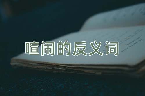 喧闹的反义词