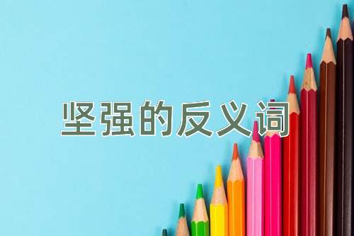 坚强的反义词