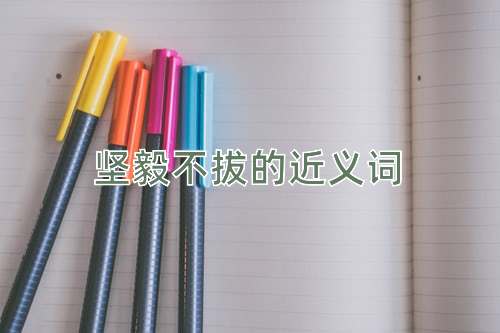 坚毅不拔的近义词