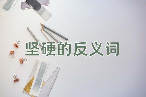坚硬的反义词