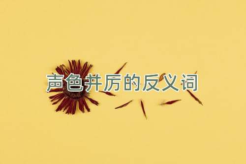 声色并厉的反义词
