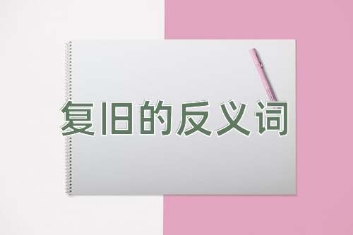 复旧的反义词