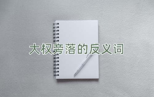 大权旁落的反义词