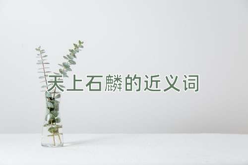 天上石麟的近义词