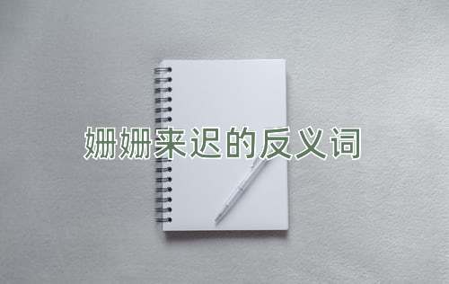 姗姗来迟的反义词