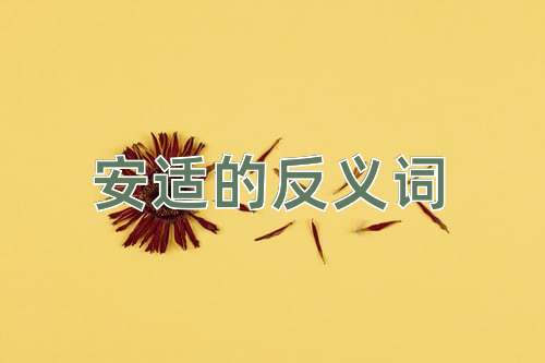 安适的反义词