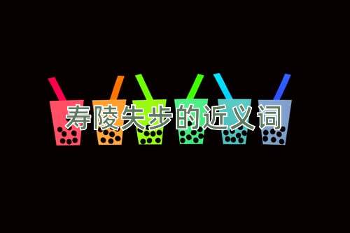寿陵失步的近义词