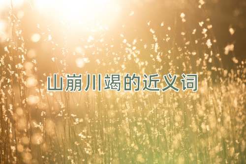 山崩川竭的近义词