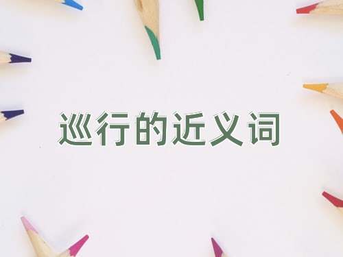 巡行的近义词