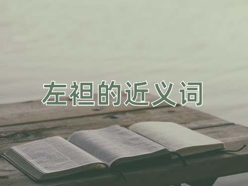 左袒的近义词