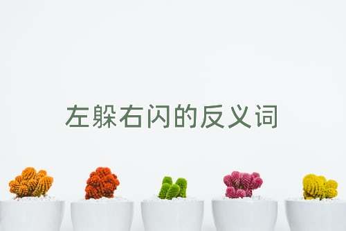 左躲右闪的反义词