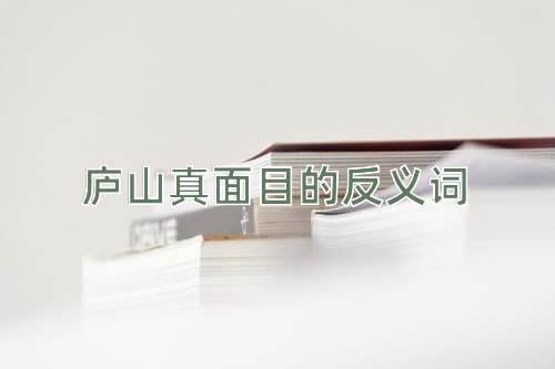 庐山真面目的反义词
