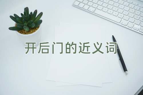 开后门的近义词