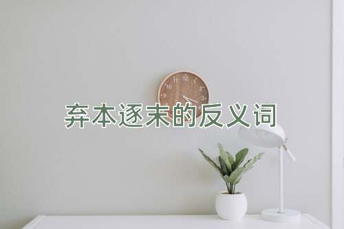 弃本逐末的反义词
