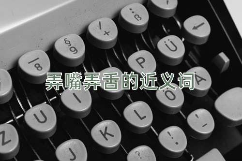 弄嘴弄舌的近义词