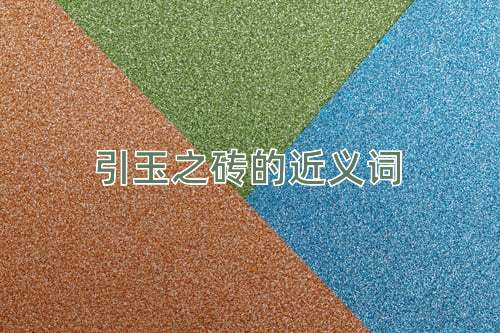引玉之砖的近义词