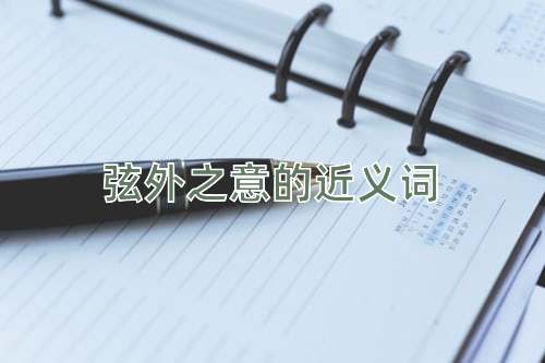 弦外之意的近义词