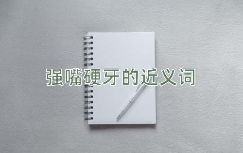 强嘴硬牙的近义词