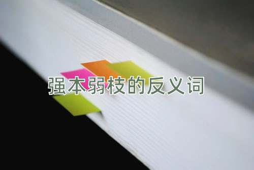 强本弱枝的反义词