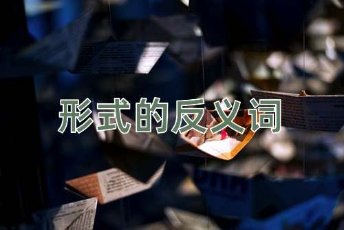 形式的反义词
