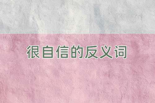 很自信的反义词