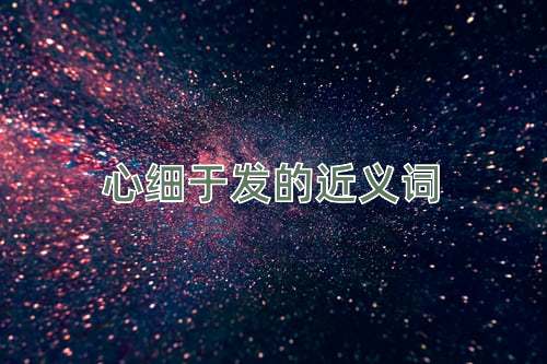 心细于发的近义词
