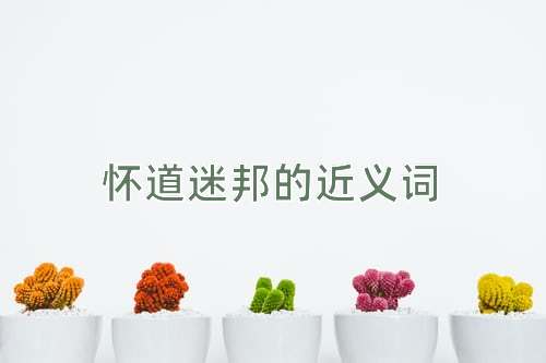 怀道迷邦的近义词