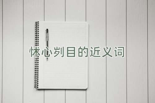 怵心刿目的近义词