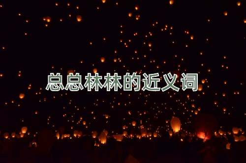 总总林林的近义词