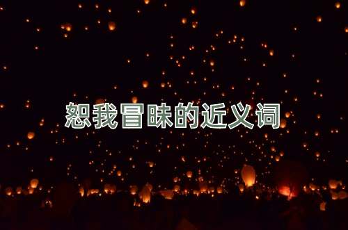 恕我冒昧的近义词