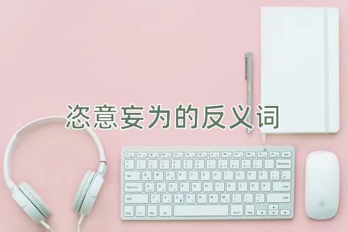 恣意妄为的反义词