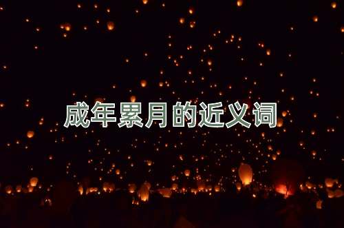 成年累月的近义词