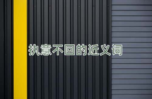 执意不回的近义词