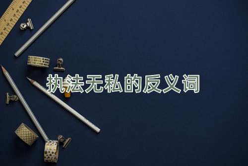 执法无私的反义词