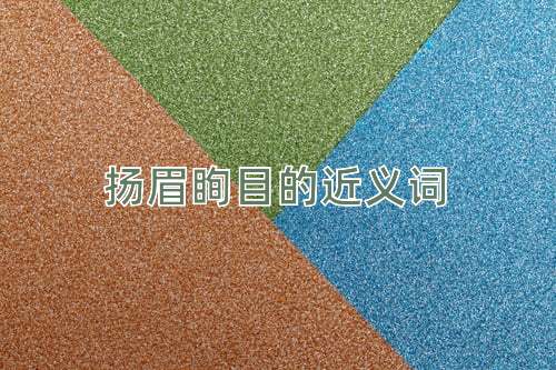 扬眉眴目的近义词