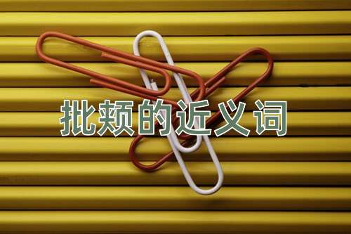 批颊的近义词