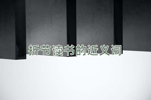 折节读书的近义词