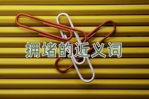 拥堵的近义词