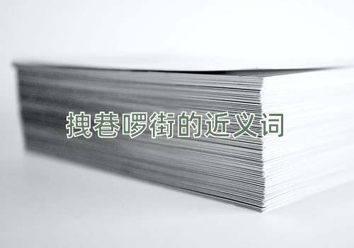 拽巷啰街的近义词