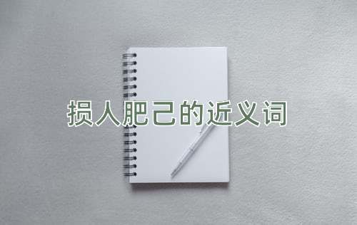 损人肥己的近义词